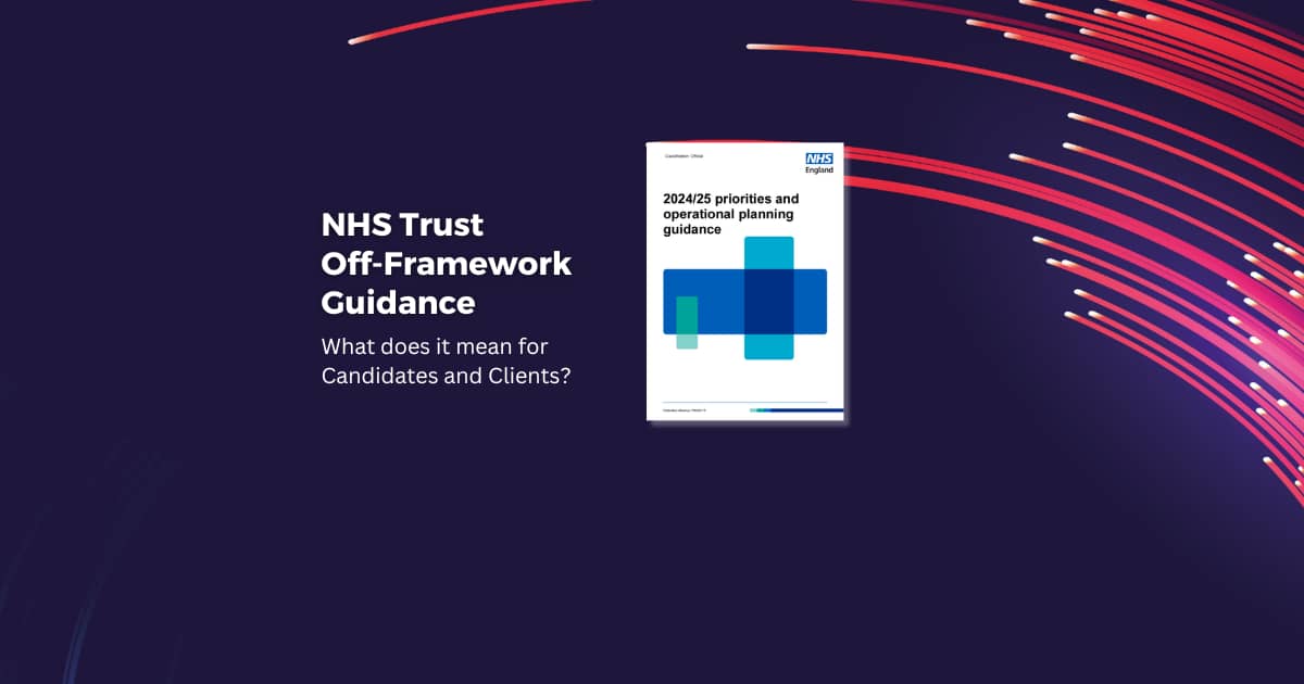 NHS off-framework announcement blog heading